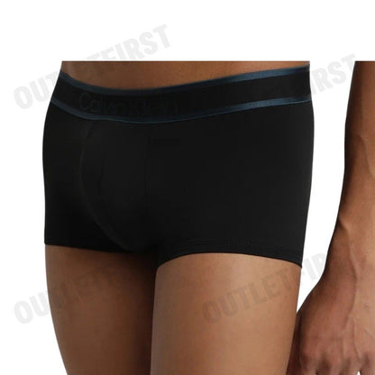 CALVIN KLEIN รุ่น TONAL LOGO LOW RISE TRUNKS CODE: NB4055 UB1  กางเกงชั้นในผู้ชาย กางเกงใน กางเกงสีดำ