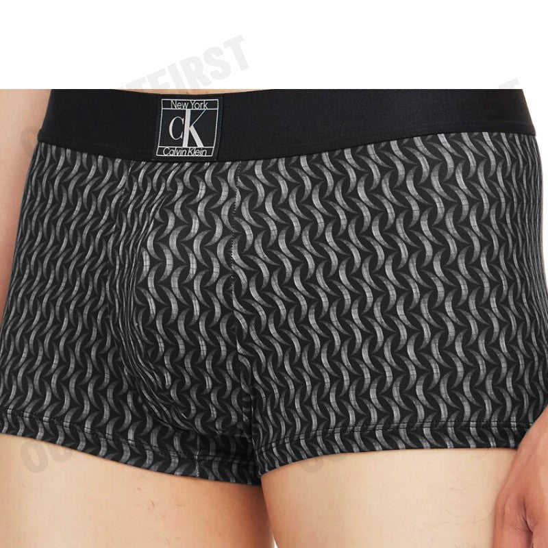 CALVIN KLEIN รุ่น ESTABLISHED LOW RISE TRUNK CODE: NB4079 PCR กางเกงชั้นในผู้ชาย กางเกงบ๊อกเซอร์ สีดำ กางเกงใน