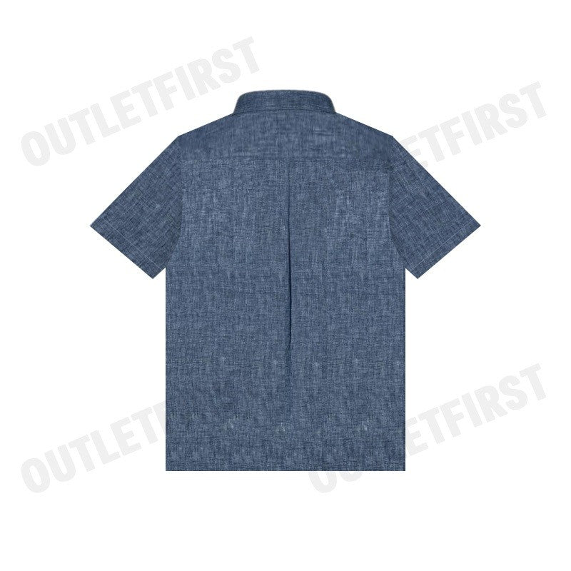 G2000 รุ่น MEN'S CASUAL SHORT-SLEEVED SHIRT CODE: 46139922 78 เสื้อเชิ้ตแขนสั้นผู้ชาย เสื้อสีกรม เสื้อผู้ชาย