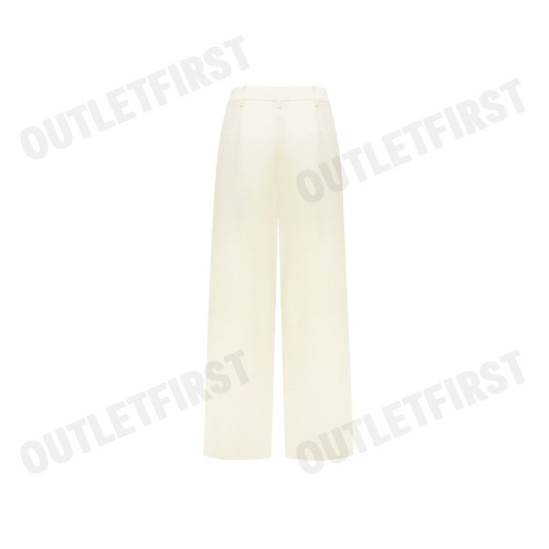 G2000 รุ่น WOMEN RELAXED STRAIGHT LEG PANTS CODE: 43266003 04 กางเกงขายาวผู้หญิง กางเกงสีครีม กางเกงจีทูเทาซัน