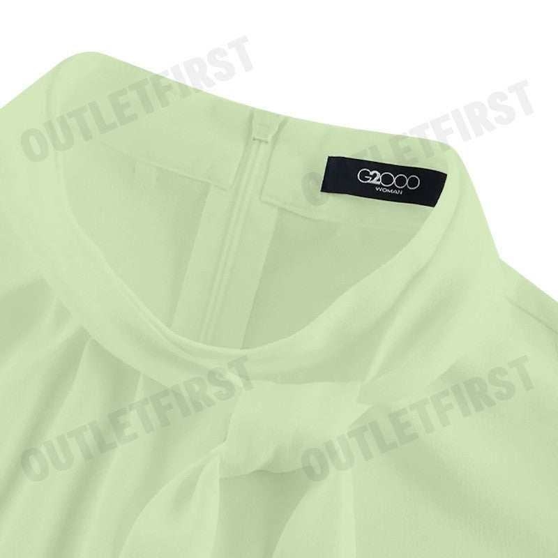 G2000 รุ่น CREPE STAND COLLAR BLOUSE WITH DETACHABLE TIE CODE: 46241491 50 เสื้อเบลาส์ผู้หญิง เสื้อแขนกุด เสื้อกล้าม