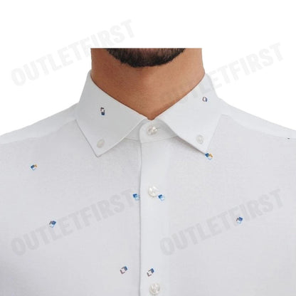 G2000 รุ่น MEN'S CASUAL SHORT-SLEEVED SHIRT CODE: 46130822 00 เสื้อเชิ้ตแขนสั้น เสื้อผู้ชาย เสื้อสีขาว