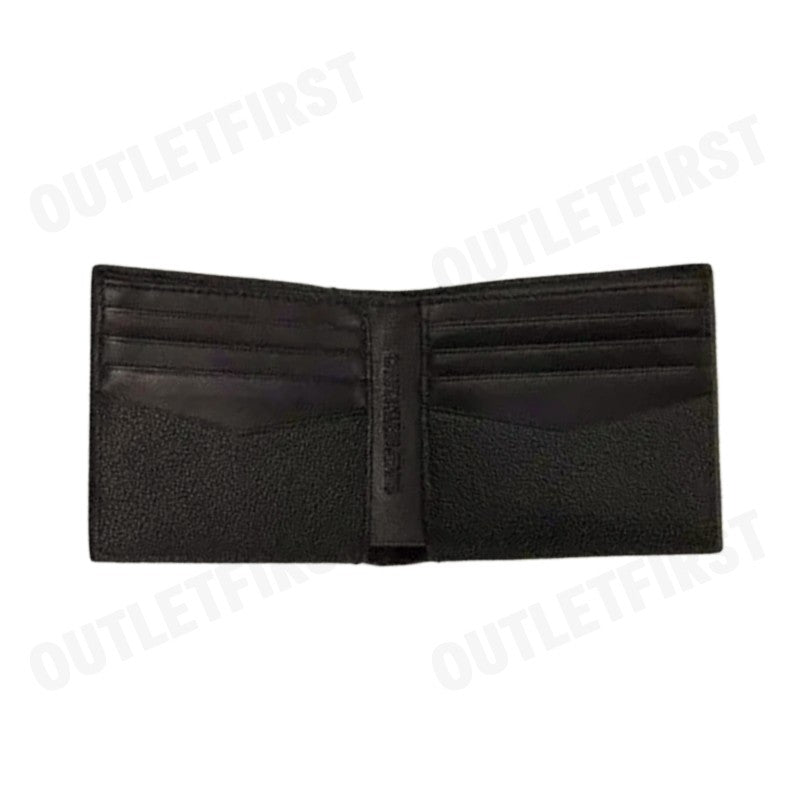 CALVIN KLEIN JEANS รุ่น MEN'S FASHION BUSINESS LEATHER FOLDING SHORT WALLET CODE:HP1517 001 กระเป๋าสตางค์ ใส่การ์ดผู้ชาย