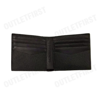 CALVIN KLEIN JEANS รุ่น MEN'S FASHION BUSINESS LEATHER FOLDING SHORT WALLET CODE:HP1517 001 กระเป๋าสตางค์ ใส่การ์ดผู้ชาย