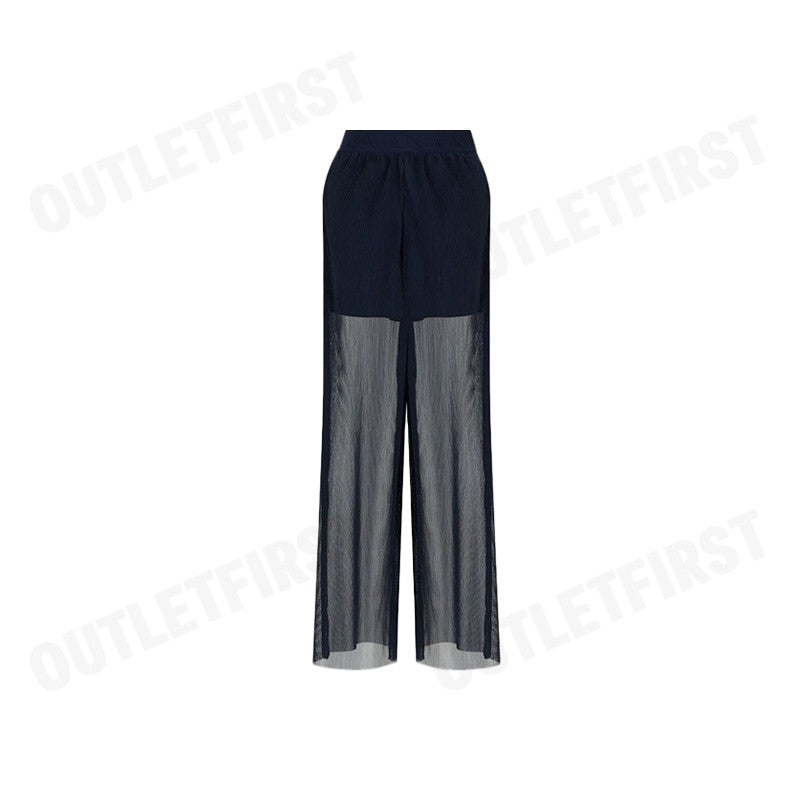 ARMANI EXCHANGE รุ่น WOMEN'S HIGH WAIST WIDE LEG PANTS CODE: 3DYP10 YN8QZ 1593 กางเกงขายาว กางเกงผู้หญิง สีกรม