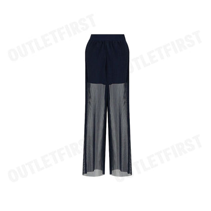 ARMANI EXCHANGE รุ่น WOMEN'S HIGH WAIST WIDE LEG PANTS CODE: 3DYP10 YN8QZ 1593 กางเกงขายาว กางเกงผู้หญิง สีกรม