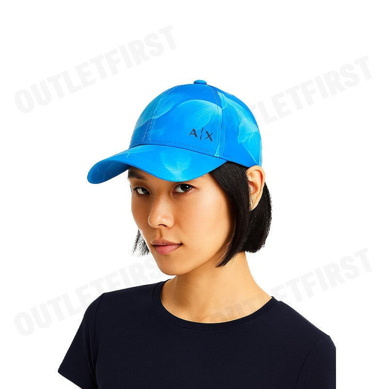 ARMANI EXCHANGE รุ่น BASEBALL HAT CODE: 954215 4R116 34033 หมวกแก็ป หมวกสีฟ้า หมวกเบสบอลชายหญิง