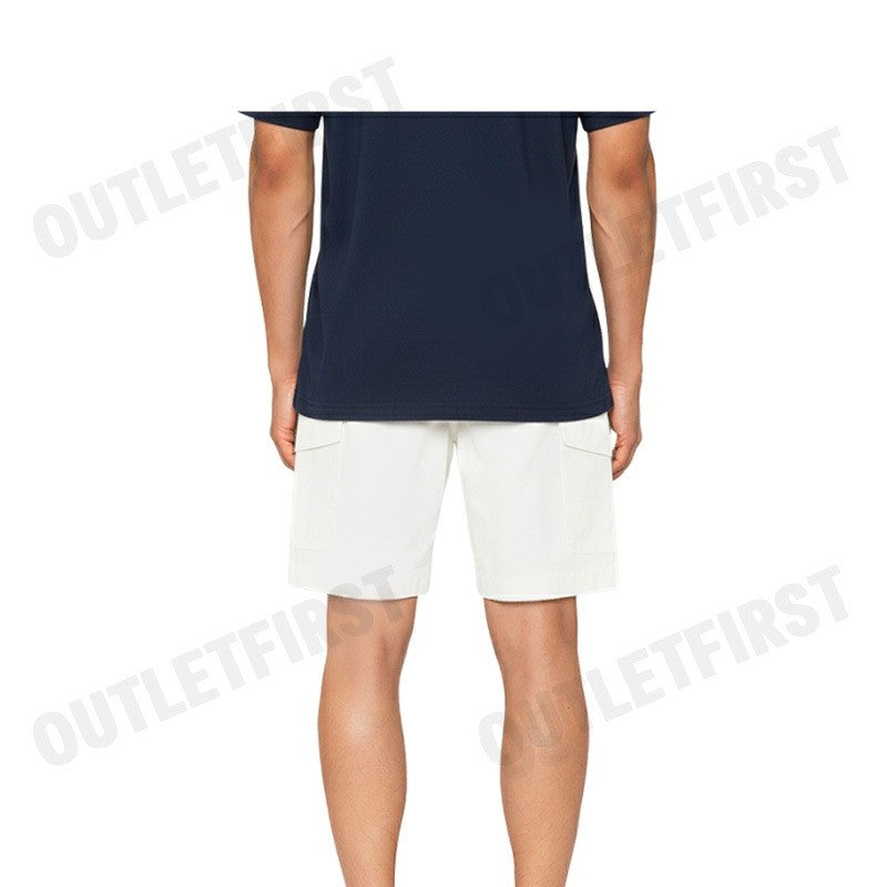 ARMANI EXCHANGE รุ่น MEN'S COTTON CARGO SHORTS WITH POCKETS CODE: 3DZS07 ZN3TZ 1116 กางเกงขาสั้น กางเกงผู้ชาย สีขาว