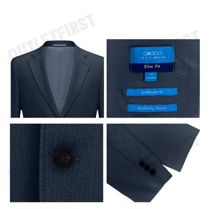 G2000 รุ่น FLETCHER SOFT TOUCH MULTI-WAY STRETCH SLIM FIT TWILL SUIT BLAZER CODE: 46113133 72 เสื้อสูทผู้ชาย สูทสีเทา