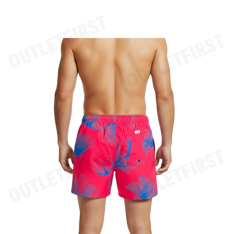 ARMANI EXCHANGE รุ่น MEN'S BOXER BEACHWEAR MID BOXER CODE: 953060 4R645 26973 กางเกงขาสั้นผู้ชาย กางเกงสีแดง กางเกอมานี่