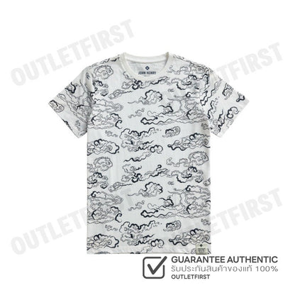 JOHN HENRY รุ่น MEN'S SLIM FIT T-SHIRT (WHITE) CODE: JH S125MTSSM13 เสื้อยืดคอกลมผู้ชาย เสื้อสีขาว เสื้อจอร์นเฮนรี่