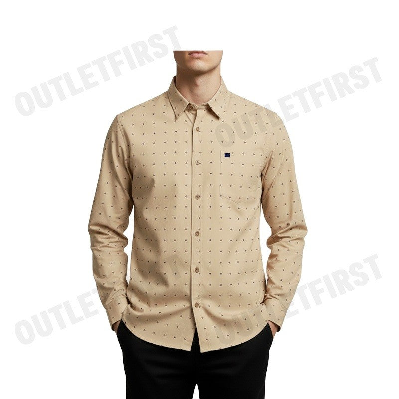 GUY LAROCHE รุ่น MAN'S LONG SLEEVES SHIRT CODE: BAB5220P4BE เสื้อเชิ้ต เสื้อแขนยาว เสื้อผู้ชาย