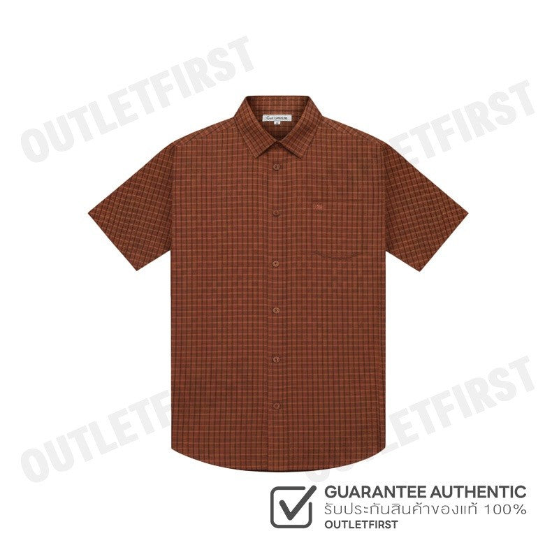 GUY LAROCHE รุ่น MAN'S SHORT SLEEVES SHIRT CODE: BAC1200S4BR เสื้อเชิ้ต เสื้อแขนสั้น เสื้อผู้ชาย