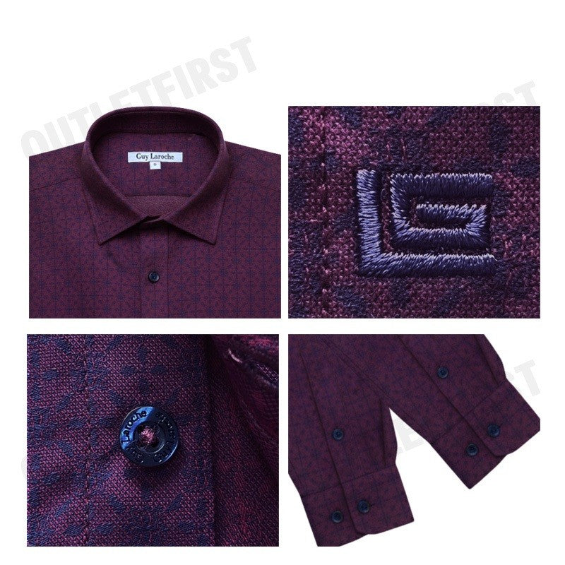 GUY LAROCHE รุ่น MAN'S LONG SLEEVES SHIRT CODE: BAB9201S4RE เสื้อเชิ้ต เสื้อแขนยาว เสื้อผู้ชาย