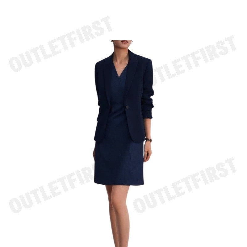G2000 รุ่น WOMEN CLOTHING STRIPED WRAP DRESS WITH BELT FIT & FLARE SHAPE CODE: 46232096 79 ชุดเดรสผู้หญิง กระโปรง สีกรม