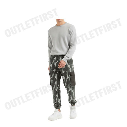 ARMANI EXCHANGE รุ่น MEN'S CAMOUFLAGE CARGO PANTS WITH VELVET POCKETS CODE: 6DZP01 ZN4ZZ 4891 กางเกงขายาว กางเกงผู้ชาย