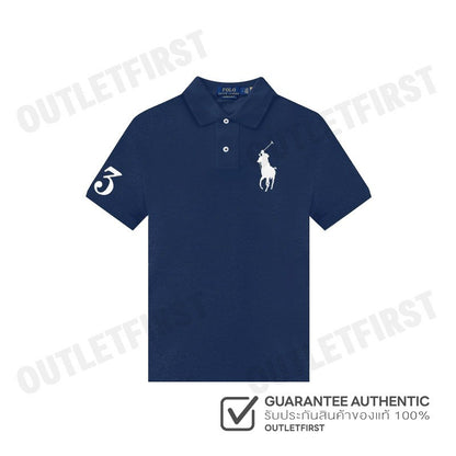 POLO RALPH LAUREN รุ่น CUSTOM SLIM FIT BIG PONY MESH POLO SHIRT CODE: 710697457006 เสื้อโปโลผู้ชาย เสื้อโปโลแขนสั้น