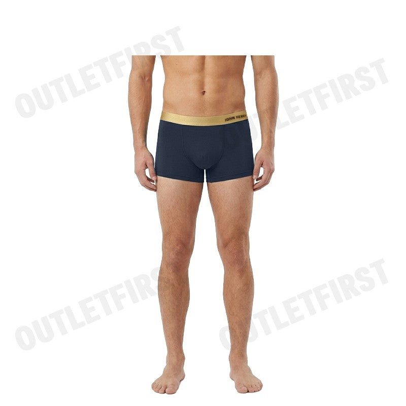 JOHN HENRY รุ่น UNDERWEAR SILVER&GOLD SERIES MEN'S BOXER BRIEFS CODE: JU JU3G003 (NAVY) กางเกงชั้นในผู้ชาย  กางเกงในจอน
