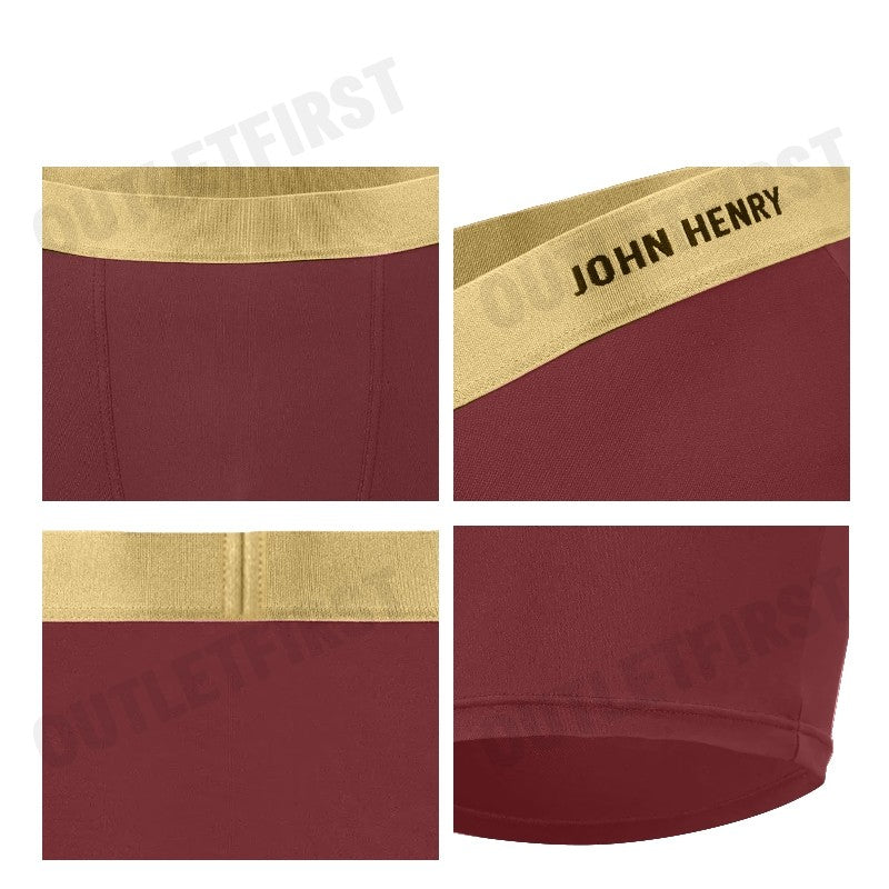 JOHN HENRY รุ่น UNDERWEAR SILVER&GOLD SERIES MEN'S BOXER BRIEFS CODE: JU JU3G003 (RED) กางเกงชั้นในผู้ชาย กางเกงในจอน
