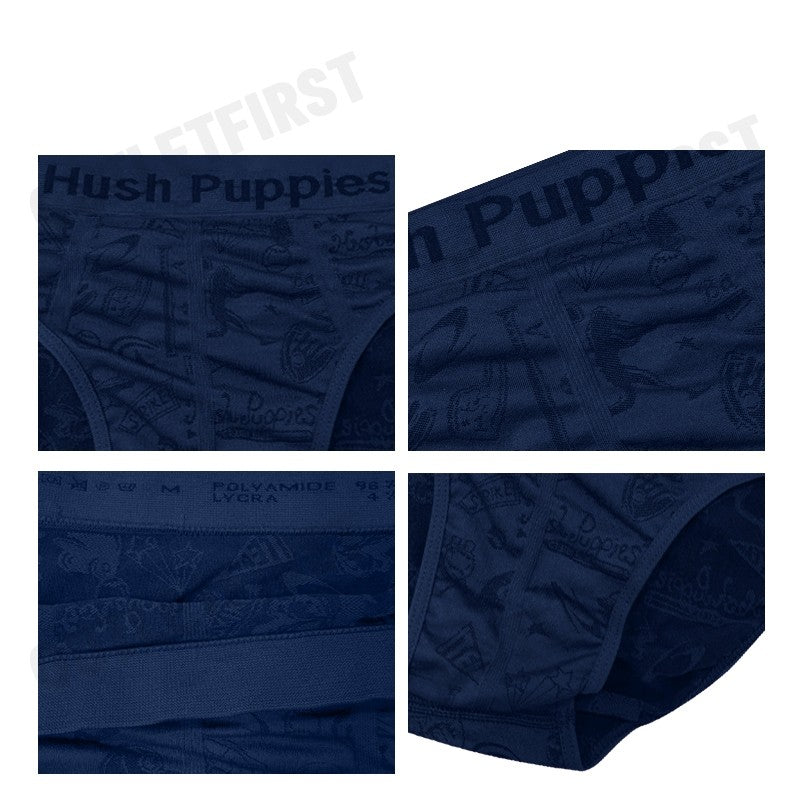 HUSH PUPPIES รุ่น MEN'S FASHION BRIEFS CODE: HU H2F032 (NAVY) กางเกงชั้นในผู้ชาย กางเกงฮัชพัพพีส์ กางเกงสีกรม