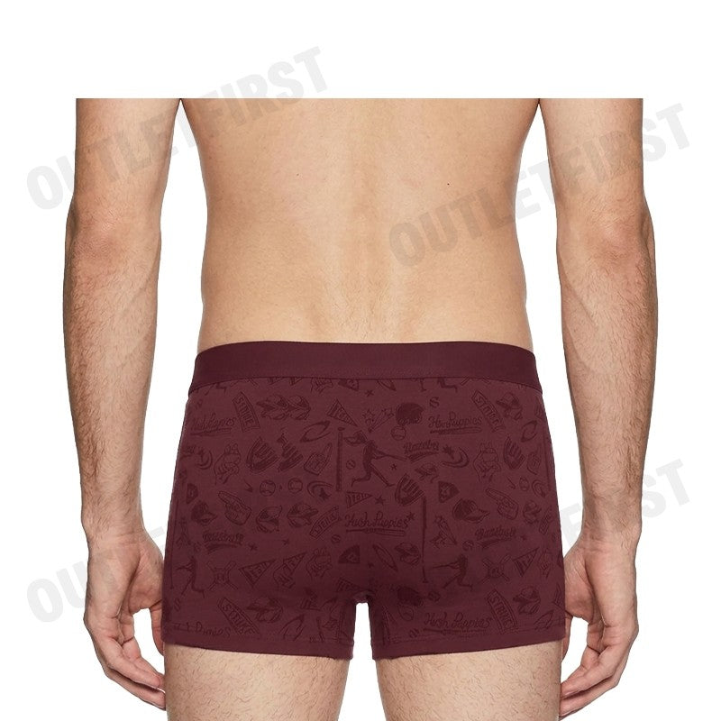 HUSH PUPPIES รุ่น MEN'S FASHION BOXER BRIEFS CODE: HU H3F032 (RED) กางเกงชั้นในผู้ชาย กางเกงฮัชพัพพีส์ กางเกงสีแดง