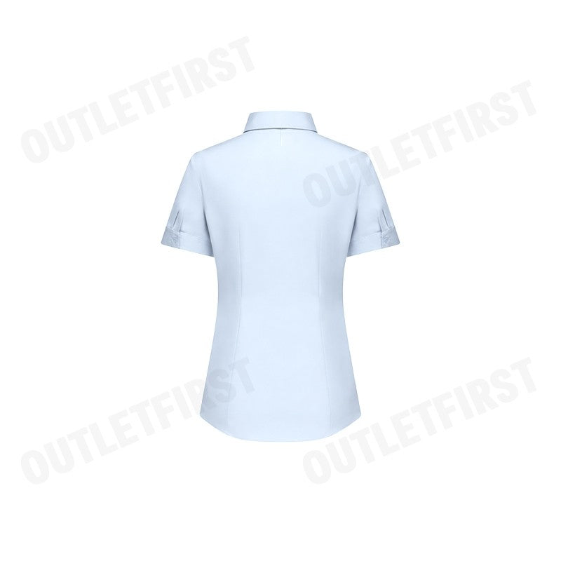 G2000 รุ่น WOMEN'S FORMAL SHIRT IN SLIM FIT CODE: 5122173370 เสื้อเชิ้ตแขนสั้นผู้หญิง เสื้อเชิ้ตคอปก เสื้อเชิ้ตจีที