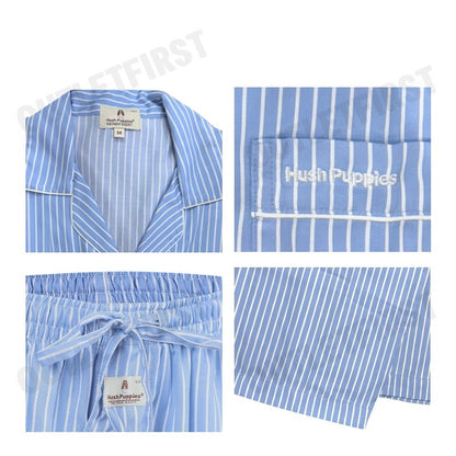 HUSH PUPPIES รุ่น MEN'S LONG-SLEEVE SLEEPWEAR SET CODE: HU H8B849 (BLUE) เซ็ทชุดนอนผู้ชาย ชุดนอนฮัชพัพพี