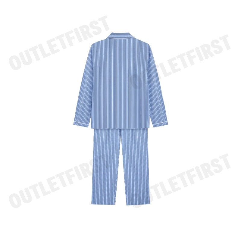 HUSH PUPPIES รุ่น MEN'S LONG-SLEEVE SLEEPWEAR SET CODE: HU H8B849 (BLUE) เซ็ทชุดนอนผู้ชาย ชุดนอนฮัชพัพพี