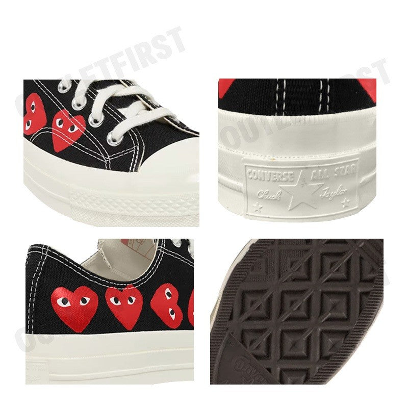 PLAY COMME DES GARÇONS X CONVERSE CHUCK 70 MULTI HEART