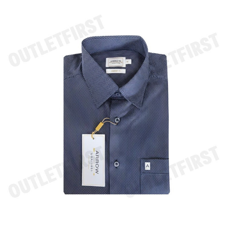ARROW รุ่น MEN'S PREMIUM COLLECTION COTTON SHORT SLEEVES SHIRT CODE: MAPC505W3CSNV เสื้อเชิ้ต เสื้อแขนสั้น เสื้อผู้ชาย