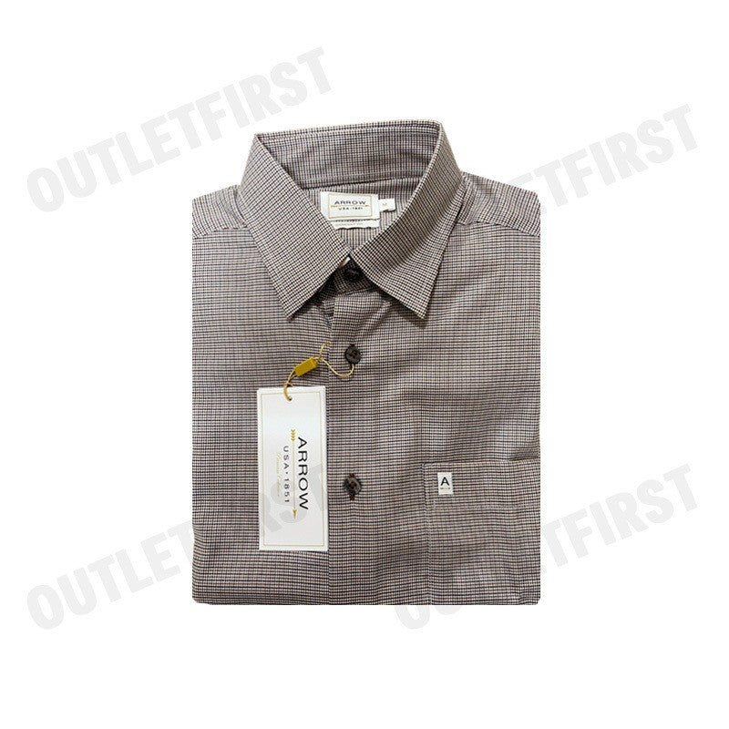 ARROW รุ่น MEN'S PREMIUM COLLECTION SHORT SLEEVES SHIRT CODE: MAPC933W3CSBR  เสื้อเชิ้ต เสื้อแขนสั้น เสื้อผู้ชาย