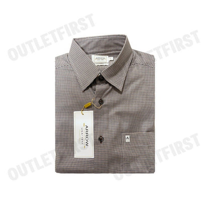 ARROW รุ่น MEN'S PREMIUM COLLECTION SHORT SLEEVES SHIRT CODE: MAPC933W3CSBR  เสื้อเชิ้ต เสื้อแขนสั้น เสื้อผู้ชาย