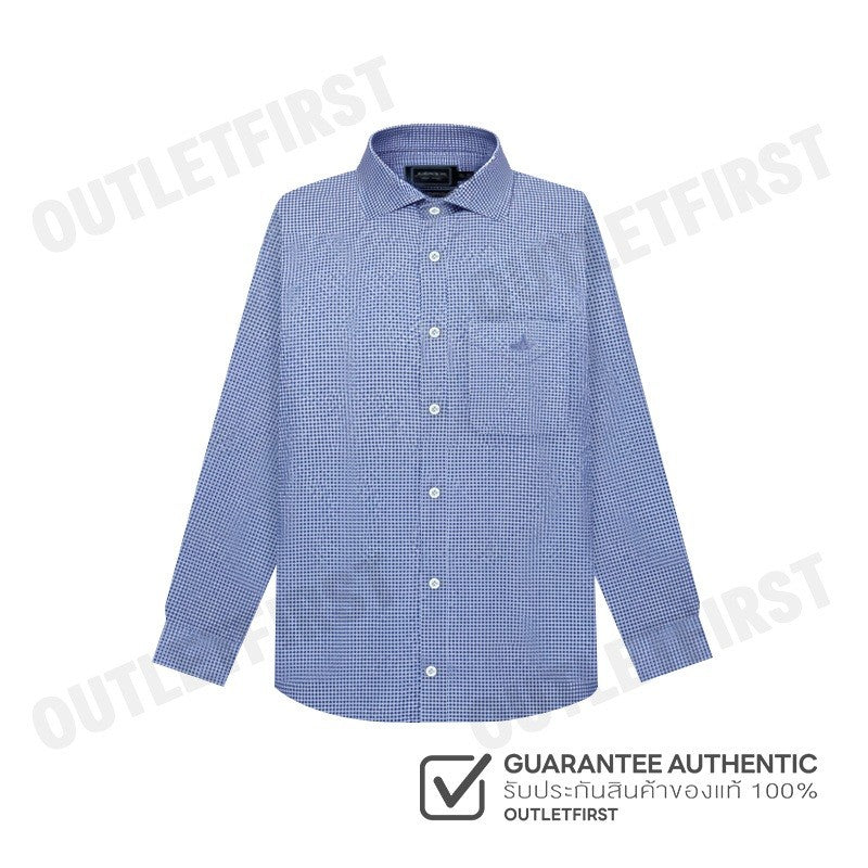ARROW รุ่น MEN'S LONG SLEEVE COMFORT FIT SHIRT CODE: MACC799W4BSNV  เสื้อเชิ้ต เสื้อแขนยาว เสื้อผู้ชาย