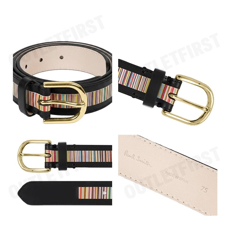 PS PAUL SMITH รุ่น WOMEN'S BELT BLACK CODE: W1A 7612 LSIGST 79 เข็มขัดผู้หญิง เข็มขัดสีดำ เข็มขัดพอล สมิธ