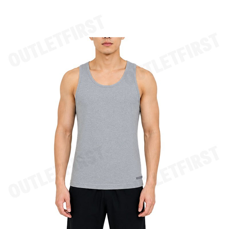 JOHN HENRY รุ่น COTTON RIB TANK TOP CODE: JU4B002 (GREY) เสื้อกล้ามผู้ชาย เสื้อกล้ามสีดำ เสื้อกล้ามจอนเฮนรี่