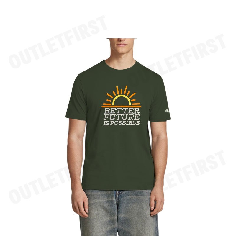 CHAMPION รุ่น MAN'S SS TEE CODE: 220757 GS128 เสื้อยืดคอกลม เสื้อยืดคอกลมผู้ชาย เสื้อยืดแชมเปี่ยน