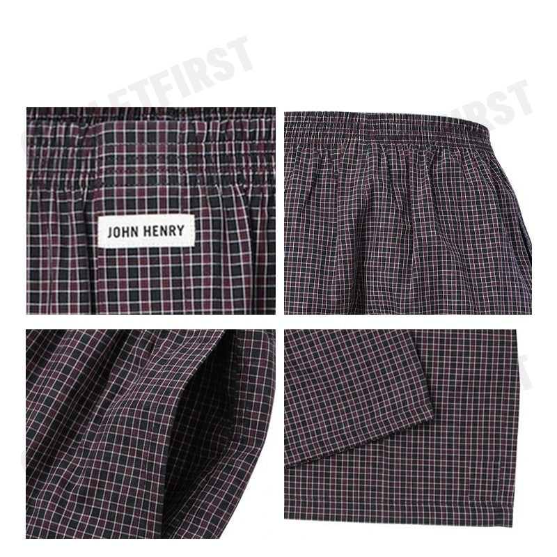 JOHN HENRY รุ่น MEN'S BOXER SHORTS CODE: JU JU3706 กางเกงขาสั้นผู้ชาย กางเกงบ๊อกเซอร์ กางเกงจอนเฮนรี่