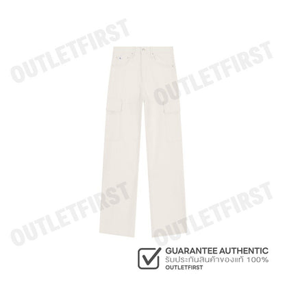 CALVIN KLEIN JEANS  MEN'S 90S LOOSE FIT IVORY CARGO DENIM COLOR  IVORY  CODE: J325885 1AA