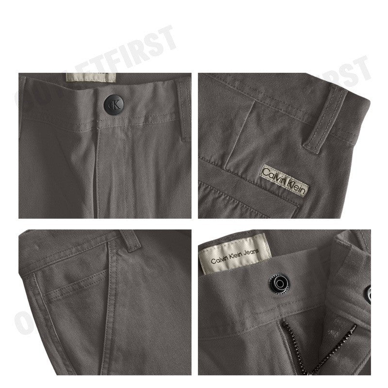 CALVIN KLEIN JEANS MEN'S CK MILANO CHINO SHORTS COLOR BROWN CODE: J326944 PBX