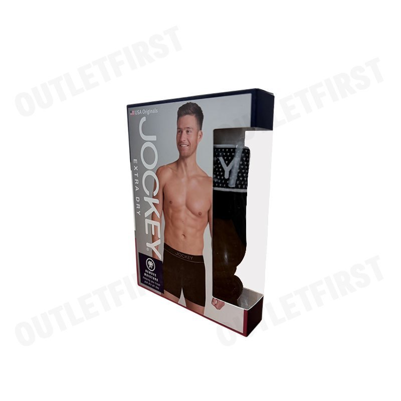 JOCKEY รุ่น UNDERWEAR EXTRA DRY BOXER TRUNK CODE: KU 1907 (BLACK) กางเกงชั้นในผู้ชาย กางเกงในบ็อกเซอร์ กางเกงจ็อคกี้
