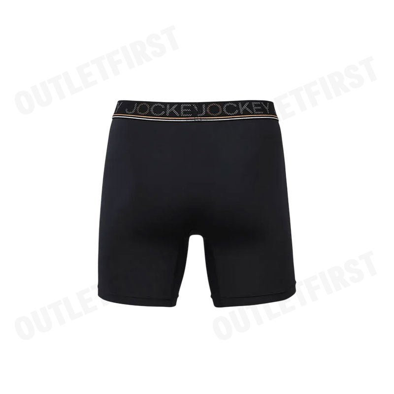 JOCKEY รุ่น MEN'S COOLING JADE BOXER TRUNK CODE: KU 1979 (BLACK) กางเกงชั้นในผู้ชาย กางเกงในบ็อกเซอร์ กางเกงจ็อคกี้