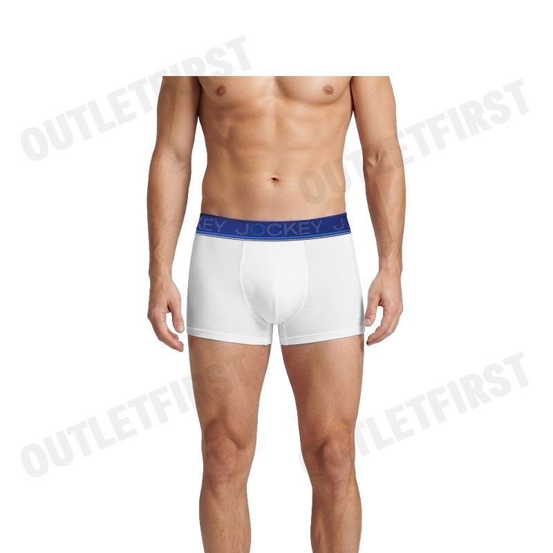 JOCKEY MEN'S COOLING JADE TRUNK COLOR WHITE CODE: KU 1978 (WHITE)