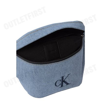 CALVIN KLEIN รุ่น DENIM WAISTPACK CODE: 4G3149G VGO กระเป๋าคาดเอว กระเป๋าคาดอก กระเป๋าสีฟ้า