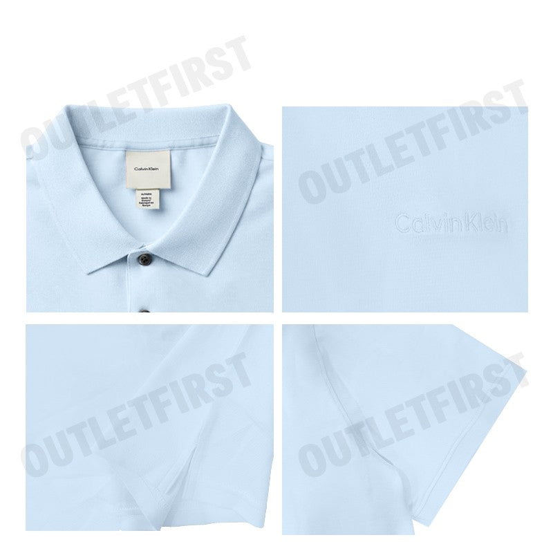 CALVIN KLEIN รุ่น MEN'S LIQUID TOUCH POLO SHIRT CODE: 4LC251G 3UD เสื้อโปโล เสื้อแขนสั้น เสื้อผู้ชาย
