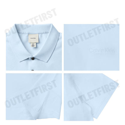CALVIN KLEIN รุ่น MEN'S LIQUID TOUCH POLO SHIRT CODE: 4LC251G 3UD เสื้อโปโล เสื้อแขนสั้น เสื้อผู้ชาย