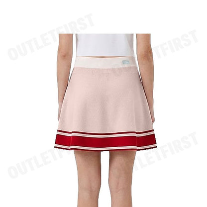 MLB รุ่น MINI PLEATED SKIRT VARSITY SPORTIVE CODE 3FSKV0344 50CRD กระโปรงสั้น กระโปรงผู้หญิง กระโปรงสีขาวครีม